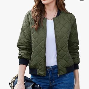 Quilted Bomber Jacket